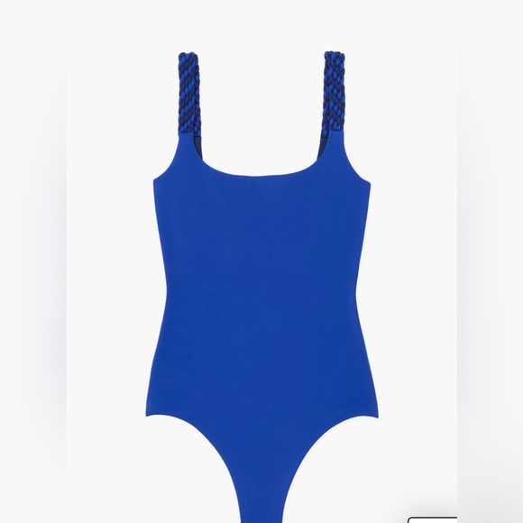 lafayette 148 new york Braided Strap Reversible One-Piece Swimsuit